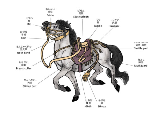 Edo Period Saddle Horse | Japanese Equestrian Print